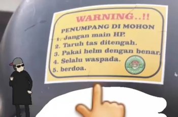 Peraturan untuk penumpang dari sopir ojol. (Instagram/@gojek24jam)