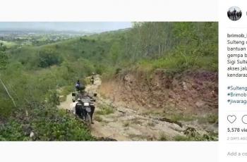 Brimob turun ke lokasi bencana yang terisolir. (Instagram/@brimob_id)