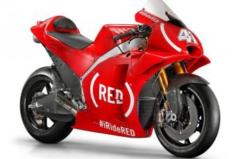 Livery Khusus Aprilia, Bekerja Sama dengan (RED). (Gresini Racing)