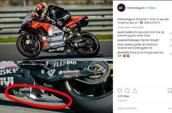 Swingarm Baru di Ducati Desmocedici GP19. (Instagram/infomotogp.rb)