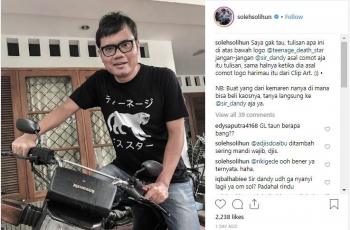 Soleh Solihun Tunggangi Honda GL. (Instagram/solehsolihun)