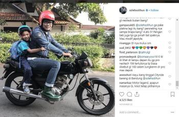 Soleh Solihun Tunggangi Honda GL. (Instagram/solehsolihun)