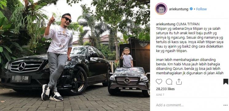 Punya Mobil Mewah, Arie Untung: Cuma Titipan - MobiMoto.com