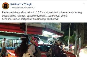 Honda CB150R ExMotion. (Facebook/Bekakas)