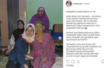 Melisa Prita Dewi dan Mak Epon. (Instagram/@melisaprita)