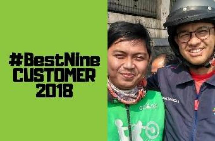 #Bestninecustomer2018 versi Go-Jek. (Instagram/@gojek24jam)