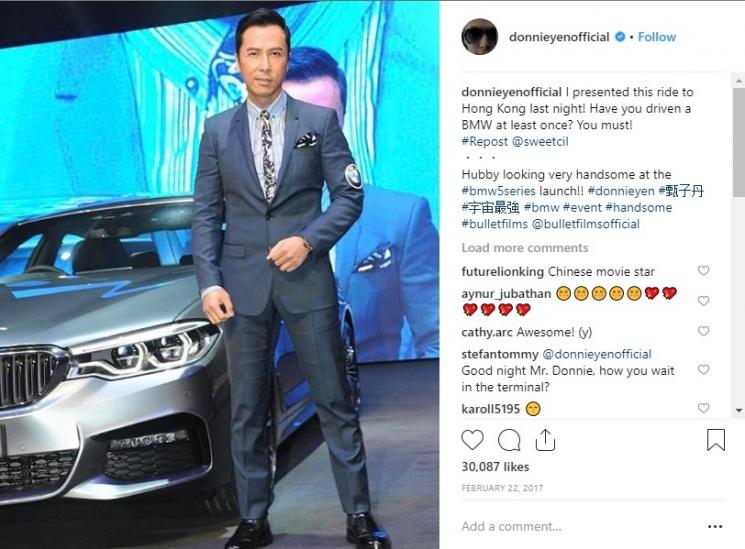Donnie Yen. (Instagram/donnieyenofficial)