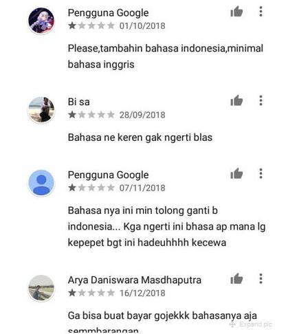 Drama aplikasi Go-Pay ala netizen Indonesia. (Google Play Store)