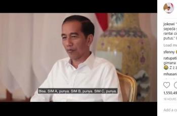Jokowi punya tiga jenis SIM. (Instagram/@jokowi)
