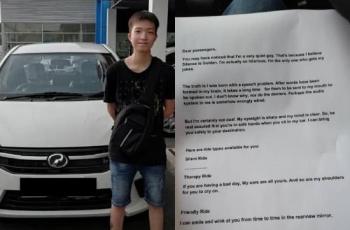 Driver taksol dengan ide cemerlang. (Facebook)