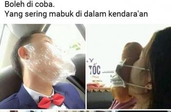 Tips anti mabuk selama perjalanan. (Facebook/Tri Lestari)