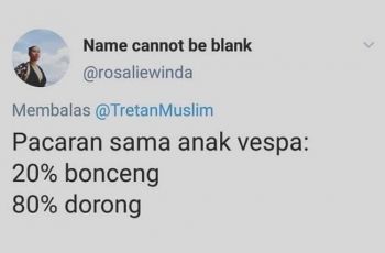 Rutinitas pengendara motor berdasar jenis tunggangan. (Twitter)