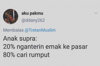 Rutinitas pengendara motor berdasar jenis tunggangan. (Twitter)