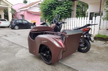 Yamaha XMax bersidecar yang bikin salah fokus. (Instagram/@newdramaojo.id)