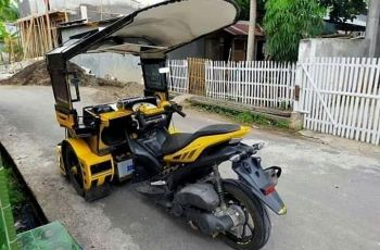 Yamaha Aerox jadi becak motor. (Instagram/@riderengine)
