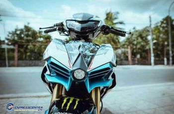 Yamaha MX King yang dimodif ala Kawasaki Ninja H2R. (Instagram/@riderengine)