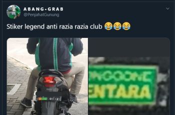 Ojol ini mungkin bakal anti razia polisi (Twitter/PenjahatGunung)