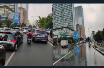 Penampakan jalanan Depan Citywalk dulu dan sekarang (Twitter/ryan_nus)