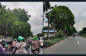Penampakan Jalan Sultan Agung dulu dan sekarang (Twitter/ryan_nus)