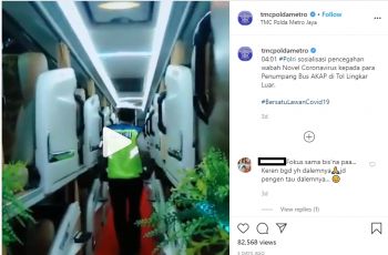 Isi kabin bus Sinar Jaya (Instagram/tmcpoldametro)