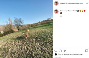 Potret mesranya Valentino Rossi dengan pacarnya yang seksi. (Instagram)