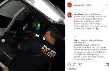 Motor ojol yang kena tipu diangkut menggunakan mobil