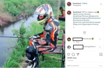 Pembalap Indonesia berstatus sebagai ODP (Instagram-faisalsidoel)