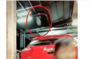 Sosok misterius terbang di dalam video Tiktok (Instagram-ngagaksehat)