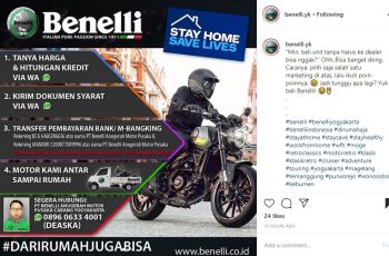 Ragam cara jual beli motor di tengah pandemi corona. (Instagram)