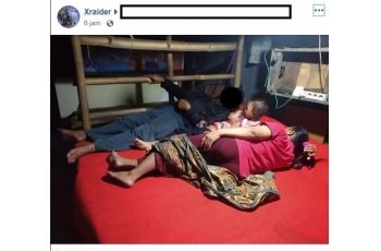 Ojol diusir dari kontrakan karena tak bisa bayar kontrakan (Facebook-KUMI Indonesia)