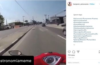 Vespa hantam mobil di depannya (Instagram-benjamin_astronomia)