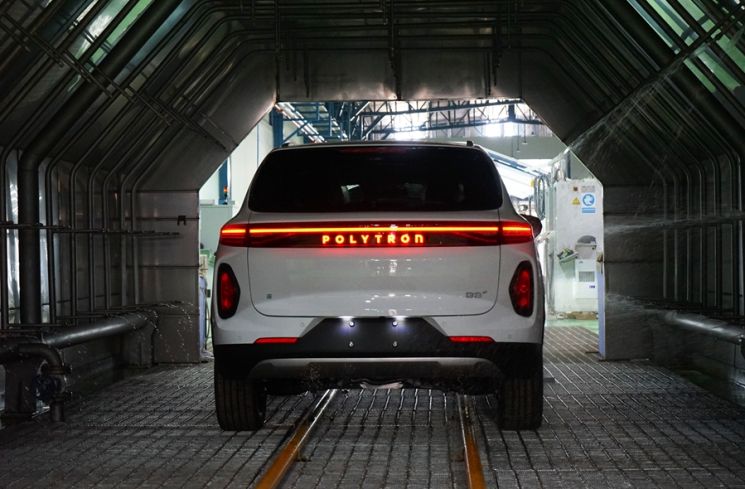 Mobil listrik Polytron G3 Plus mulai diproduksi di Purwakarta pada Jumat (18/7/2025). [Dok Polytron]