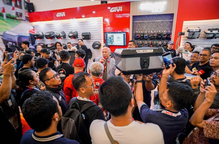 GIVI Indonesia siap menggebrak IMOS 2025 dengan peluncuran produk terbaru. (Foto: GIVI)
